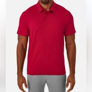 Member's Mark Men's Polo Shirt Red Apple XXL Favorite Soft Polo Upf 30+